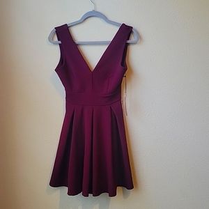 NEW with tags burgundy HAUTE MONDE dress